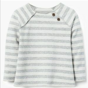 NWT Gymboree Boys Grey Striped Super Soft Shirt